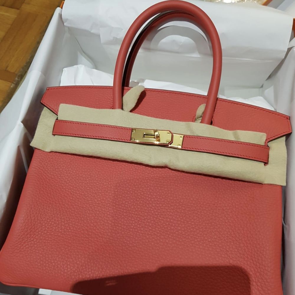 Hermès Birkin 30 Bougainvillier Taurillon Clemence Gold Hardware GHW C Stamp 2018 - The French Hunter