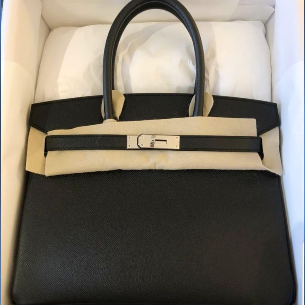 Hermès Birkin 30 Noir (Black) Epsom Palladium Hardware PHW C Stamp 2018 - The French Hunter