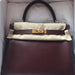 Hermès Kelly 28 Bordeaux Evercolor Gold Hardware GHW A Stamp 2017 - The French Hunter