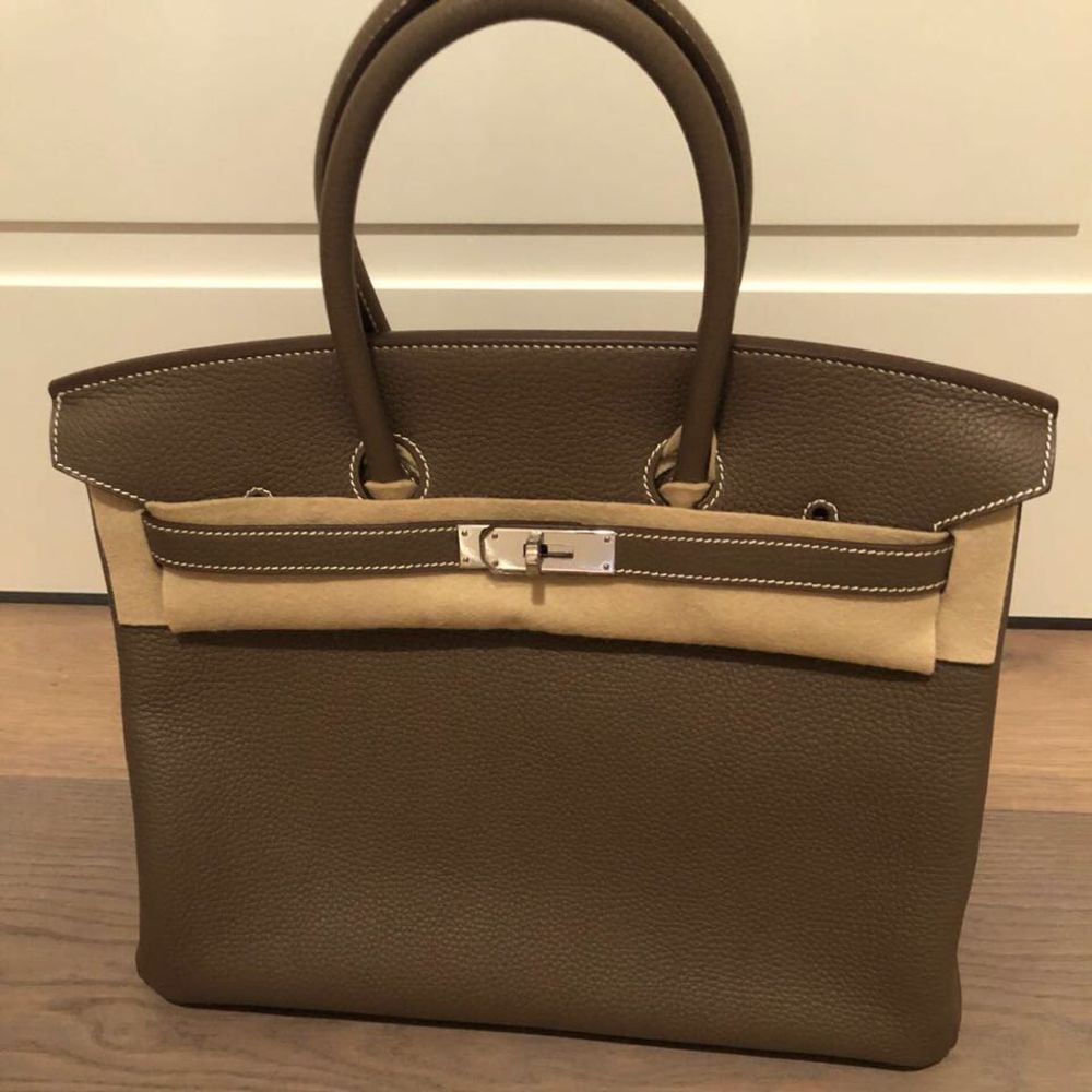 Hermès Birkin 35 Etoupe Taurillon Clemence Palladium Hardware PHW T Stamp 2015 - The French Hunter