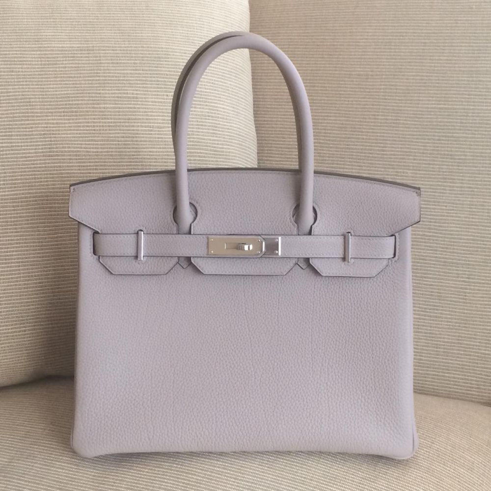 Hermès Birkin 30 Gris Tourterelle Togo Palladium Hardware PHW C Stamp 2018 - The French Hunter