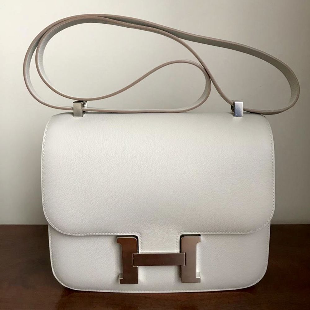 Hermès Constance 24 Gris Perle Evercolor Palladium Hardware PHW
