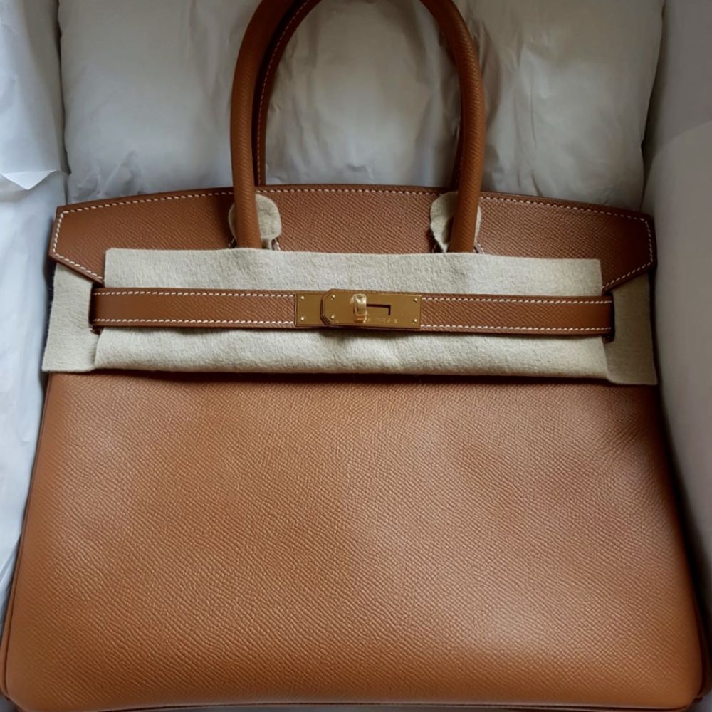 Hermès Birkin 30 Gold Epsom Gold Hardware GHW