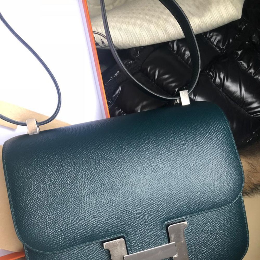 Hermès Constance 24 Vert Cyprès Epsom Palladium Hardware PHW