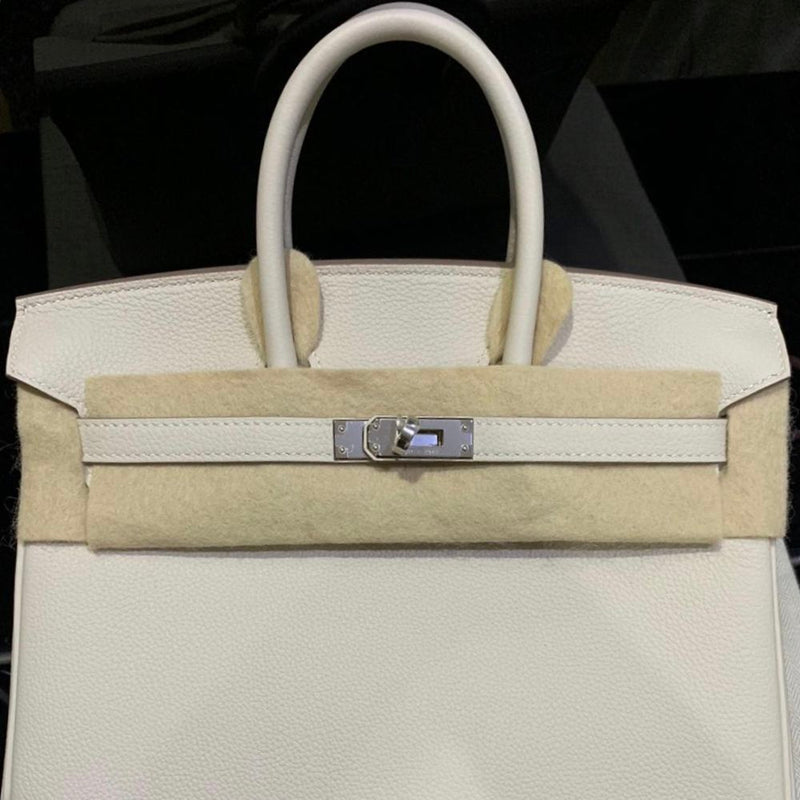 Hermès Birkin 25 Craie Togo Palladium Hardware PHW C Stamp 2018 - The French Hunter