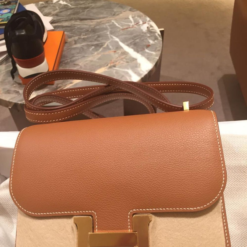 Hermès Constance 18 Gold Evercolor Gold Hardware GHW