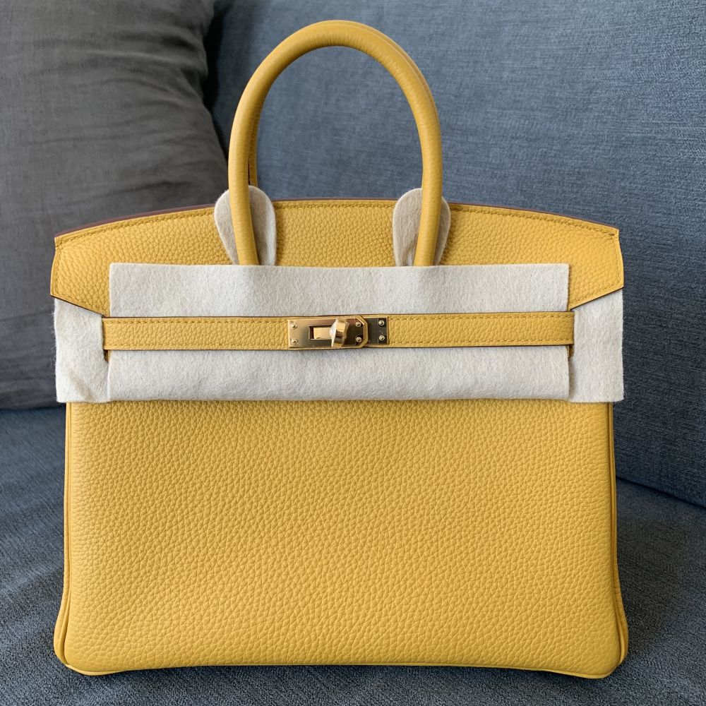 Hermès Birkin 25 Ambre Togo Gold Hardware GHW C Stamp 2018 - The French Hunter