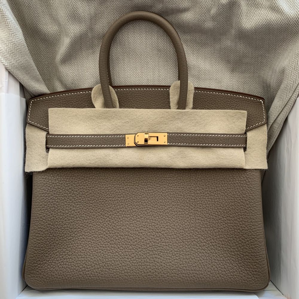 Hermès Birkin 25 Etoupe Togo Gold Hardware GHW