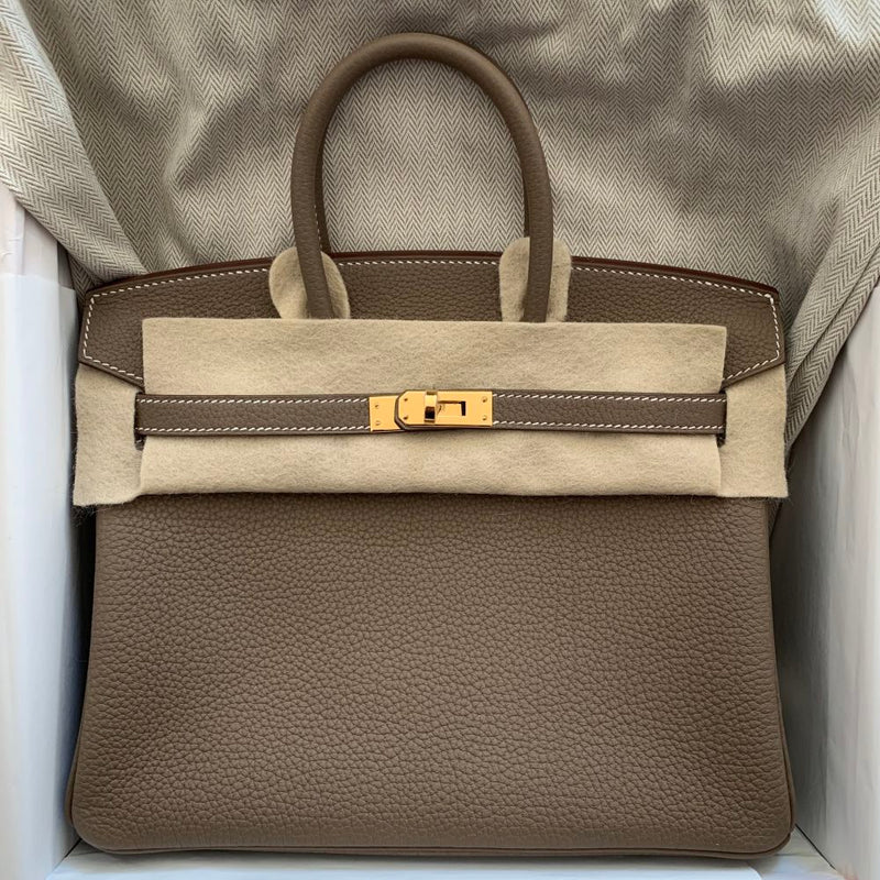Hermès Birkin 25 Etoupe Togo Gold Hardware GHW