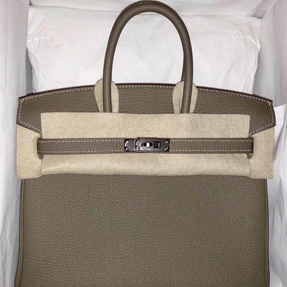 Hermès Birkin 25 Etoupe Togo Palladium Hardware PHW