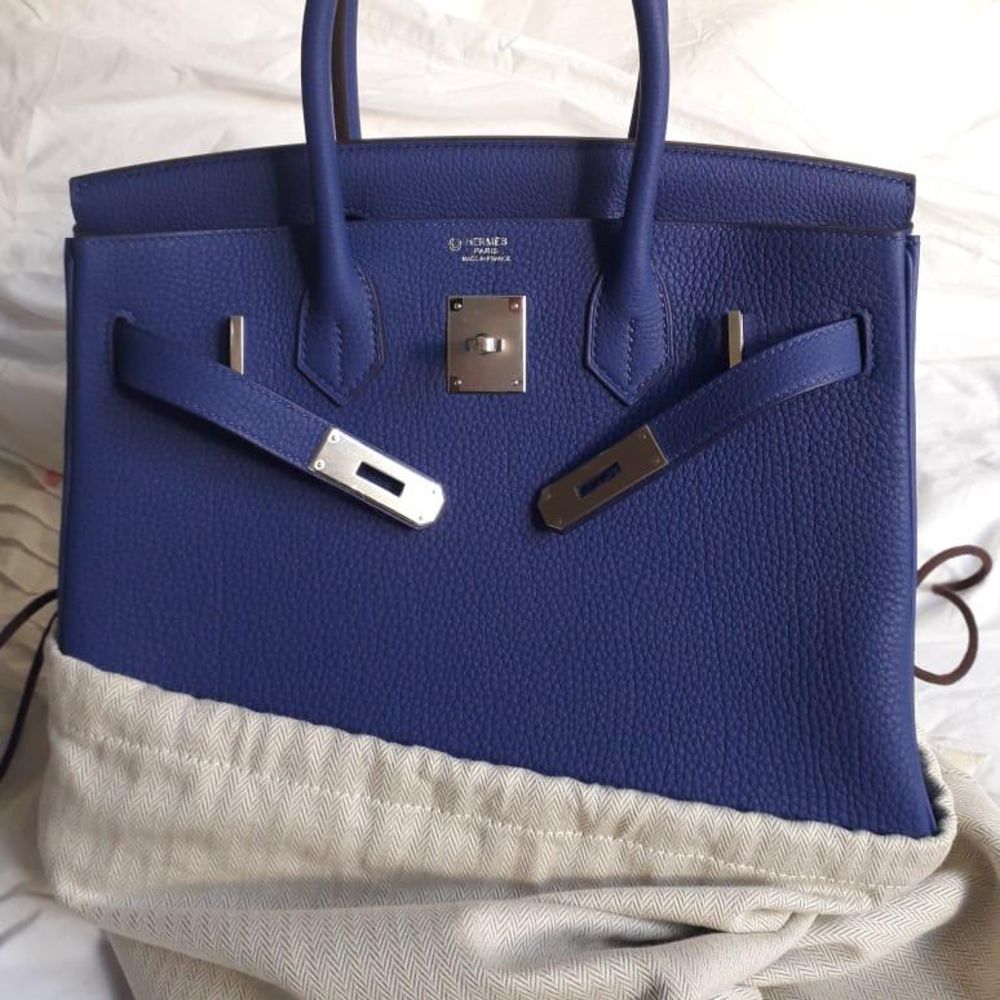 Hermès Birkin Limited Edition 30 Bleu Encre/Bleu Obscur Touch Sombrero —  The French Hunter