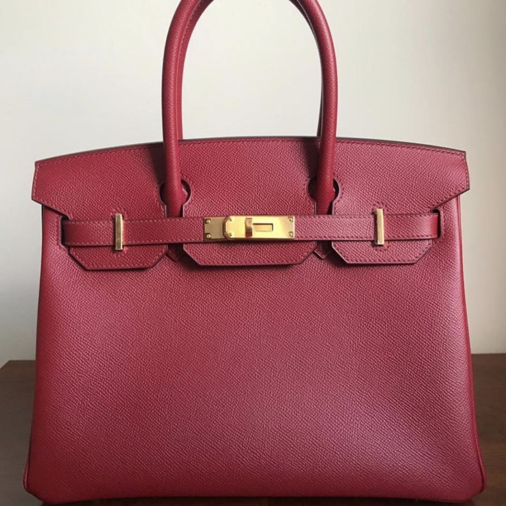 Hermès Birkin 30 Rouge Grenat Epsom Gold Hardware GHW