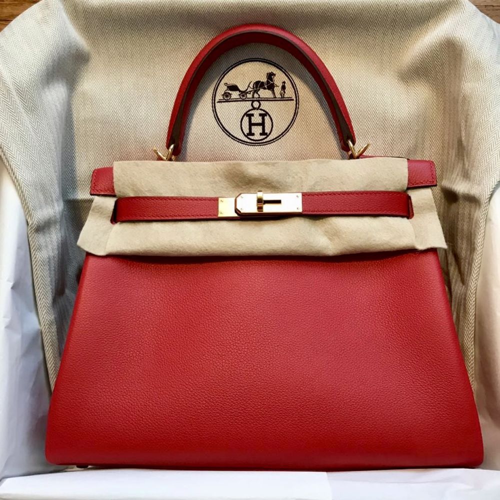 Hermès Kelly 28 Rouge Casaque Evercolor Gold Hardware GHW — The French  Hunter