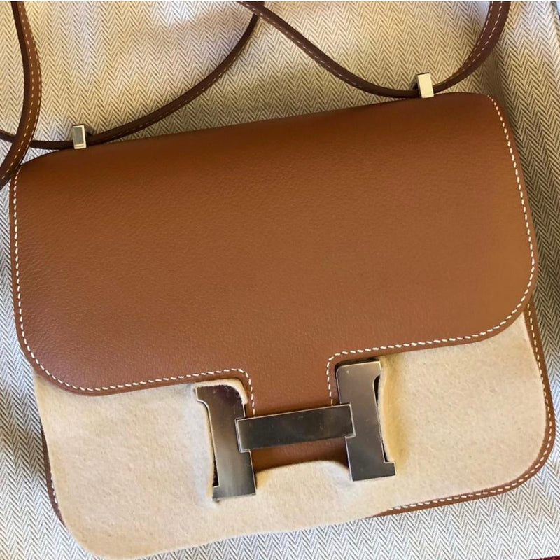 Hermès Constance 18 Gold Evercolor Palladium Hardware PHW