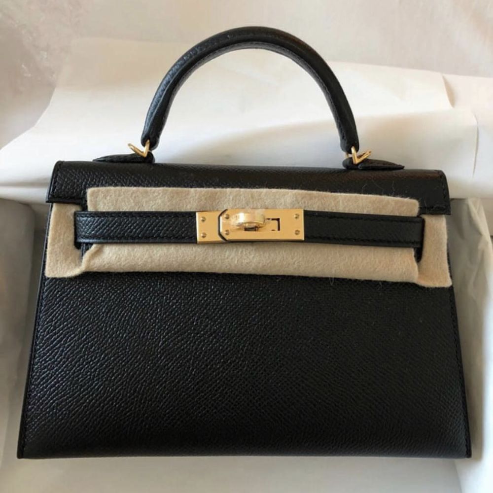 Hermès Kelly 20 Anemone Sellier Epsom Gold Hardware GHW — The French Hunter