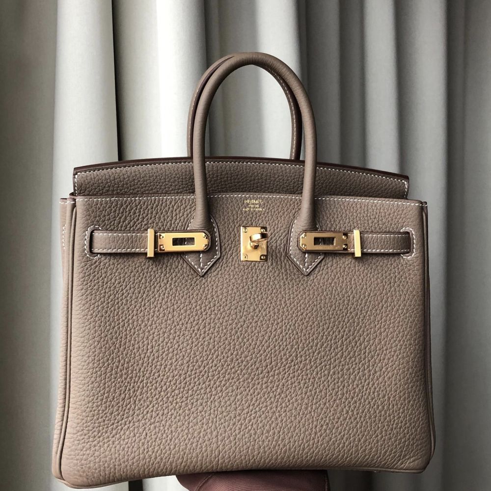 Hermès Birkin 25 Etoupe Togo Gold Hardware GHW