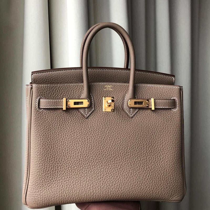 Hermès Birkin 25 Etoupe Togo Gold Hardware GHW