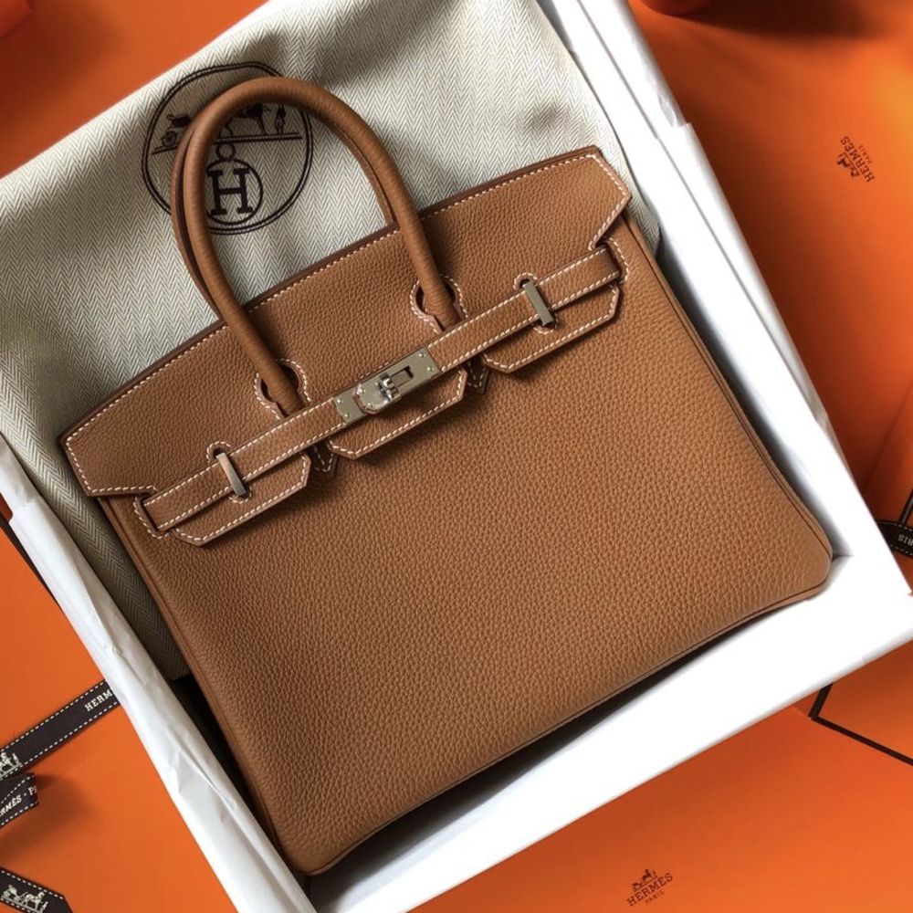 Hermès Birkin 25 Gold Togo Palladium Hardware PHW