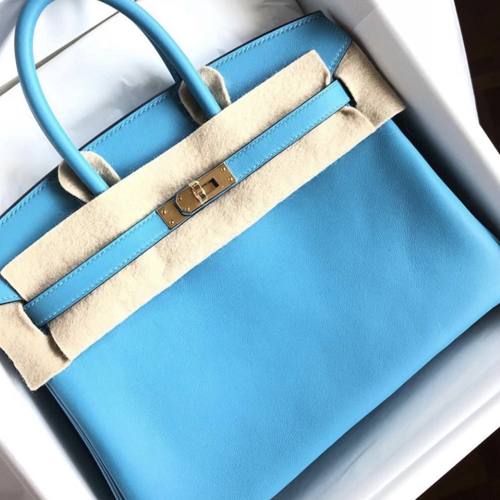 Hermès Birkin 25 Bleu du Nord Swift Gold Hardware GHW