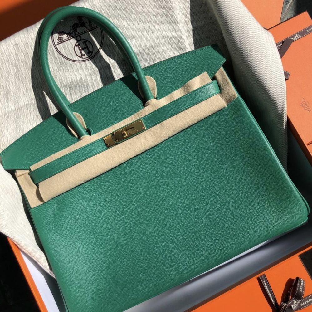 Hermès Birkin 35 Vert Vertigo Epsom Gold Hardware GHW