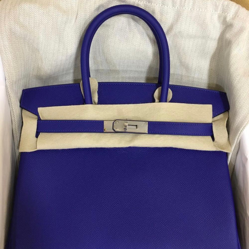 Hermès Birkin 30 Bleu Electrique Epsom Palladium Hardware PHW