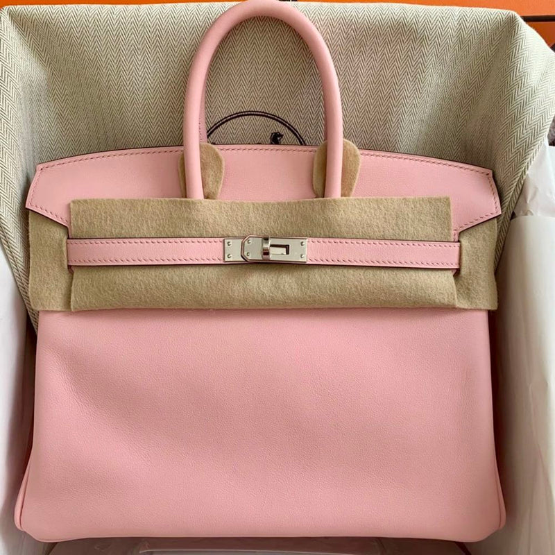 Hermès Birkin 25 Rose Sakura Swift Palladium Hardware PHW