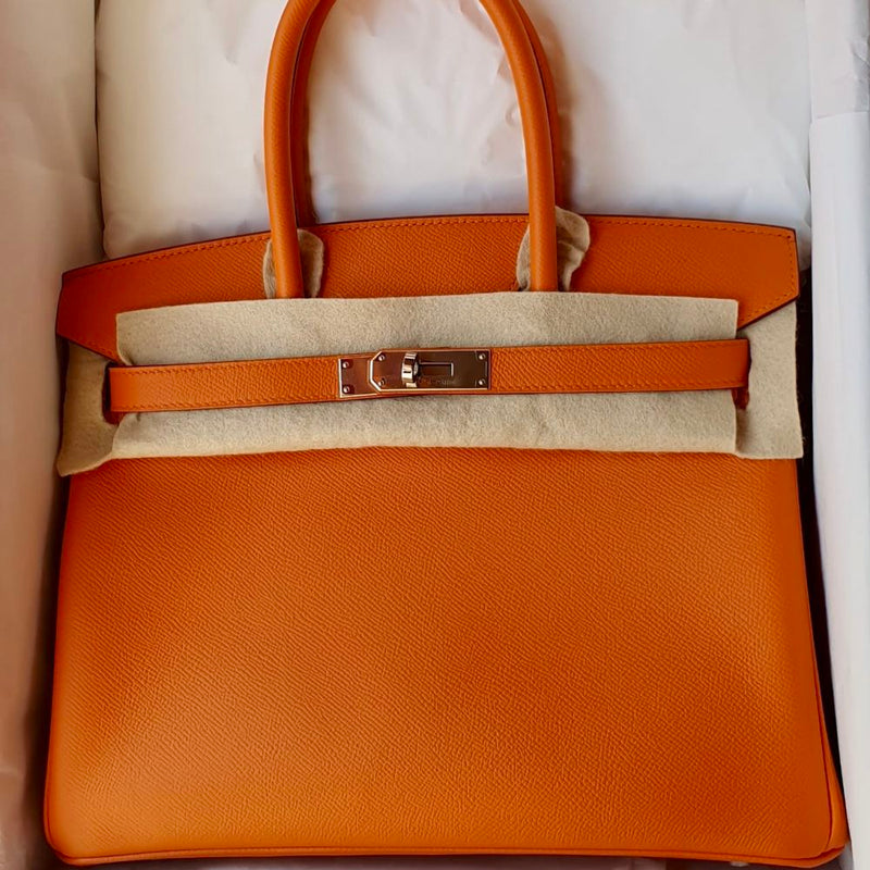 Hermès Birkin 30 Abricot Epsom Palladium Hardware PHW