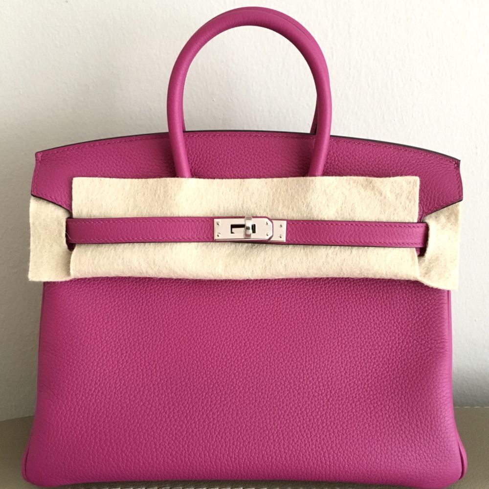 Hermès Birkin 25 Rose Pourpre Togo Palladium Hardware PHW