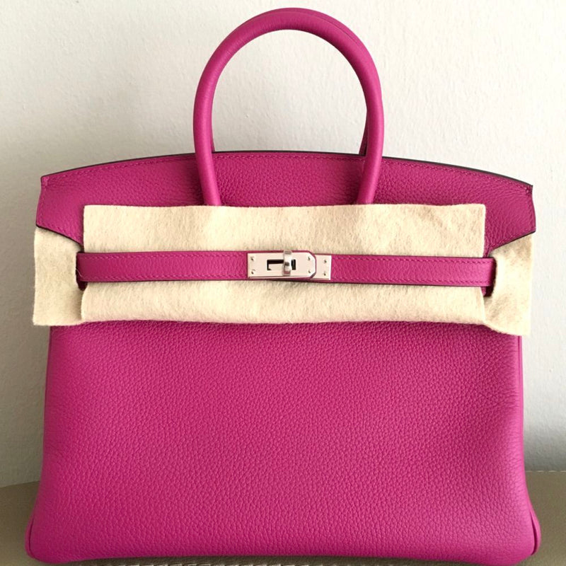 Hermès Birkin 25 Rose Pourpre Togo Palladium Hardware PHW