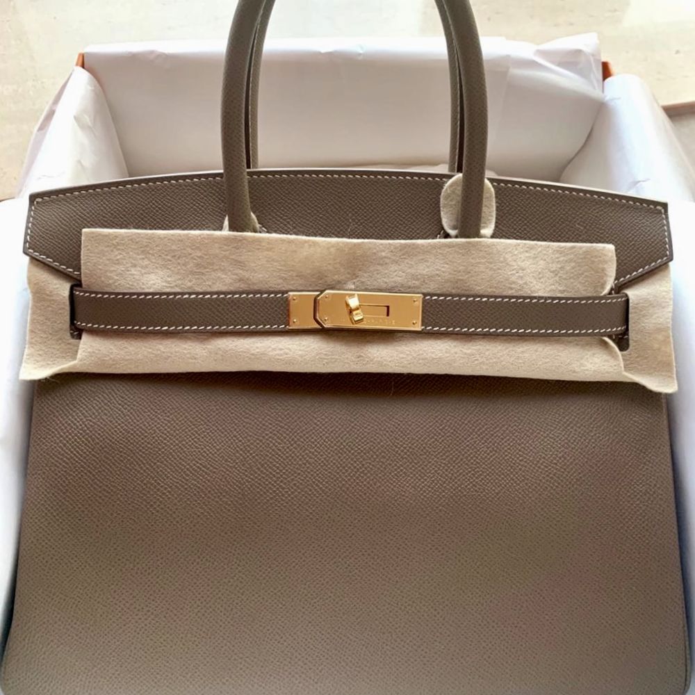 Hermès Birkin 30 Etoupe Epsom Gold Hardware GHW