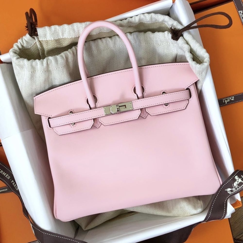 Hermès Birkin 25 Rose Sakura Swift Palladium Hardware PHW