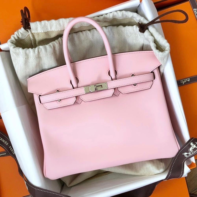Hermès Birkin 25 Rose Sakura Swift Palladium Hardware PHW