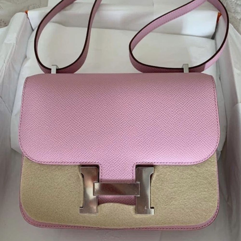 Hermès Constance 18 Mauve Sylvestre Epsom Palladium Hardware PHW