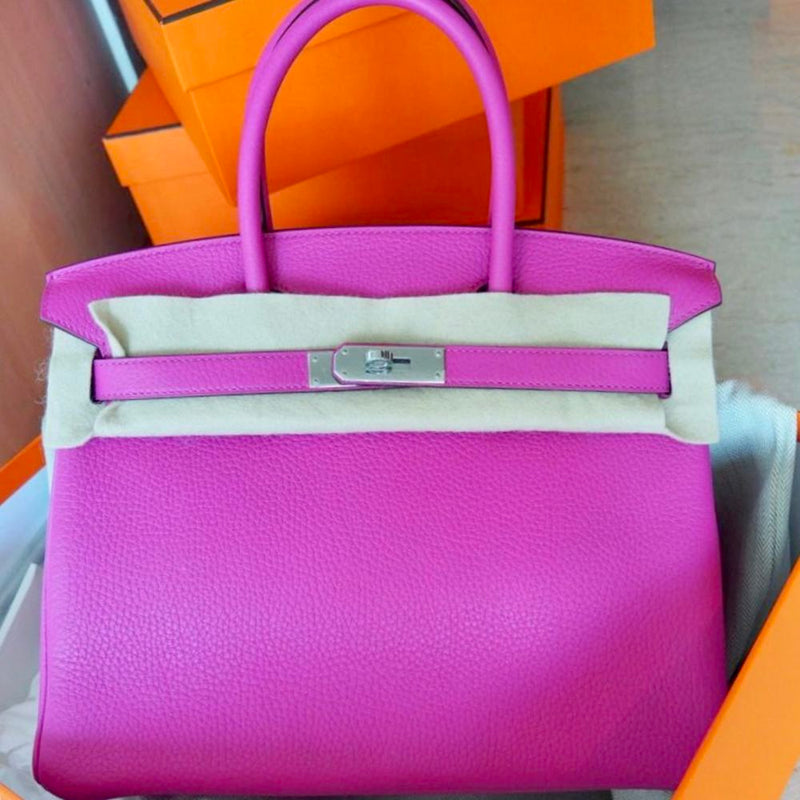 Hermès Birkin 30 Magnolia Taurillon Clemence Palladium Hardware PHW