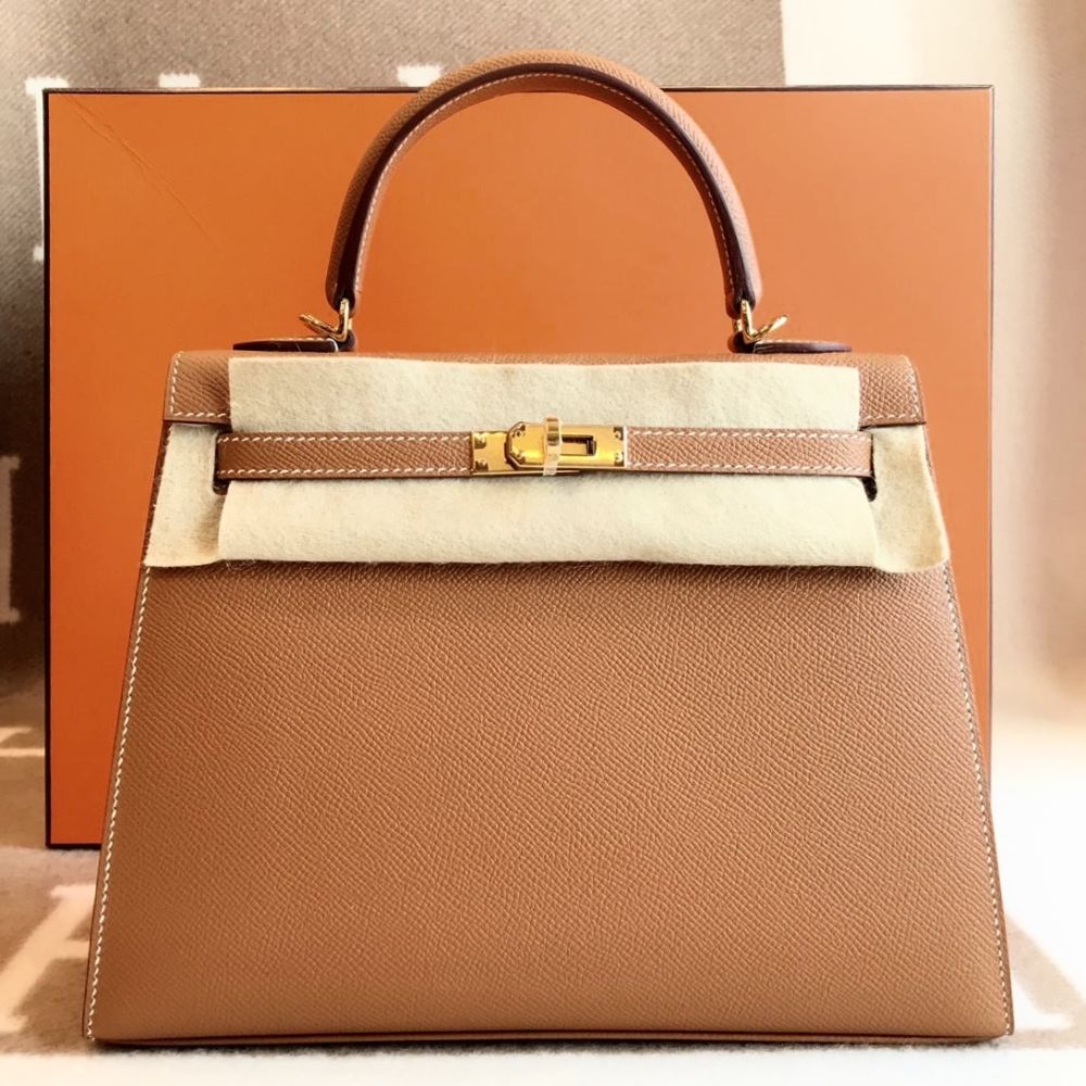 Hermès Kelly 25 Gold Sellier Epsom Gold Hardware GHW — The French