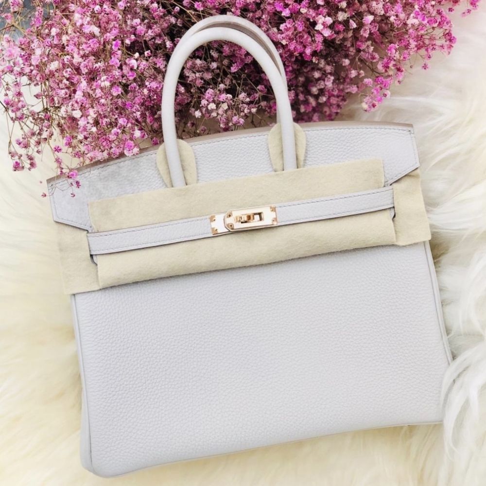 Hermès Birkin 25 Beton Togo Rose Gold Hardware RGHW