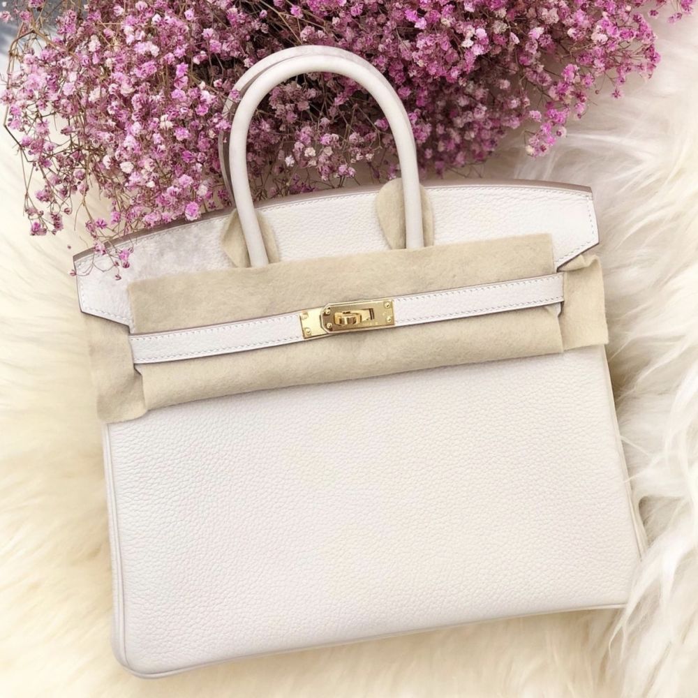 Hermès Birkin 25 Craie Togo Gold Hardware GHW