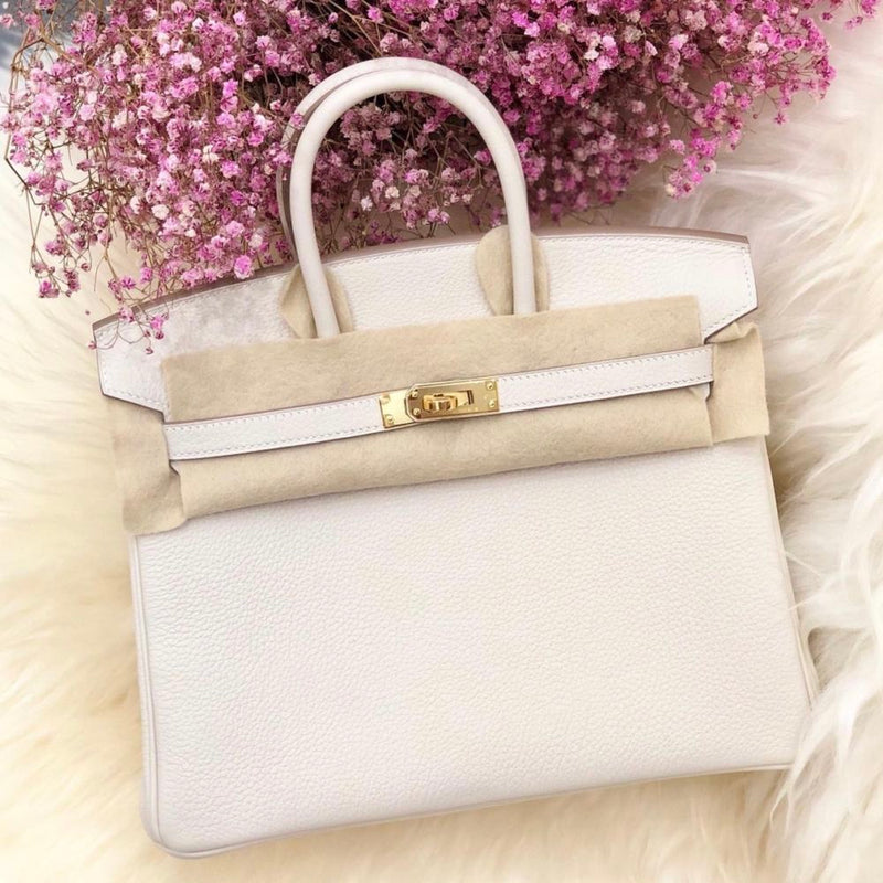 Hermès Birkin 25 Craie Togo Gold Hardware GHW