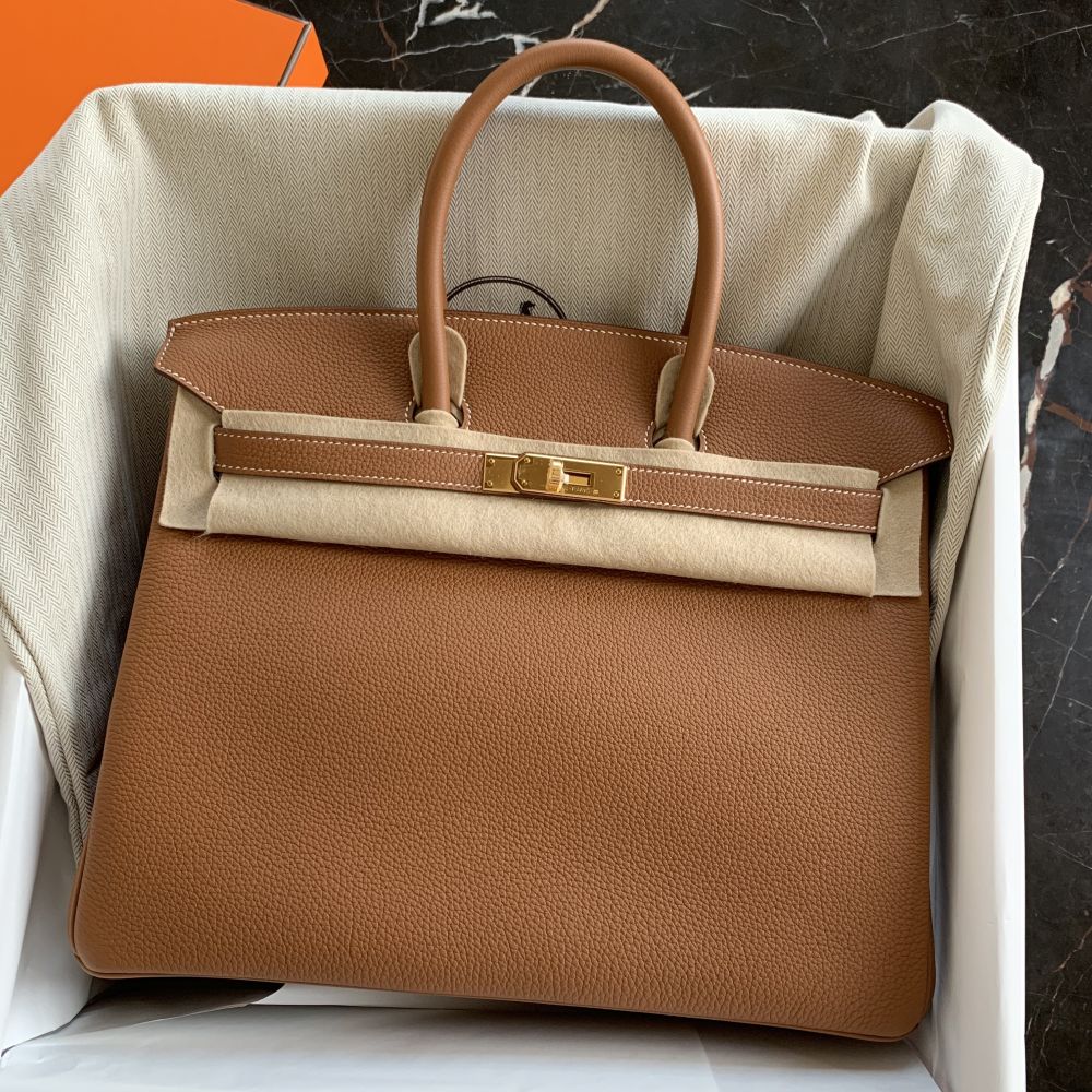 Hermès Birkin 35 Gold Togo Gold Hardware GHW