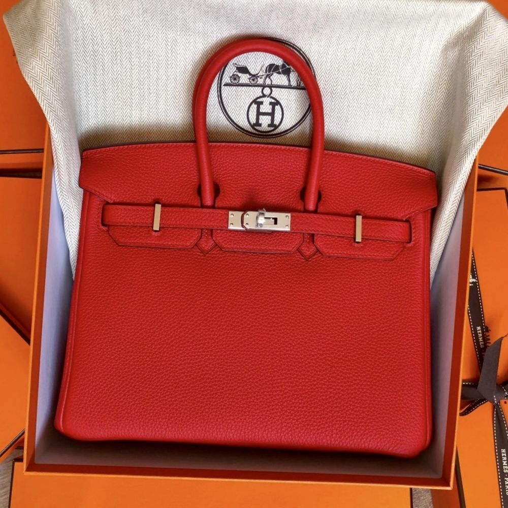 Hermès Birkin 25 Rouge de Coeur Togo Palladium Hardware PHW