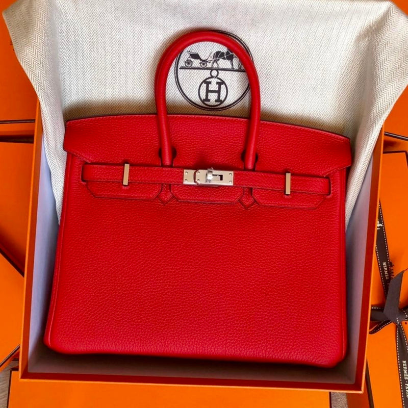 Hermès Birkin 25 Rouge de Coeur Togo Palladium Hardware PHW