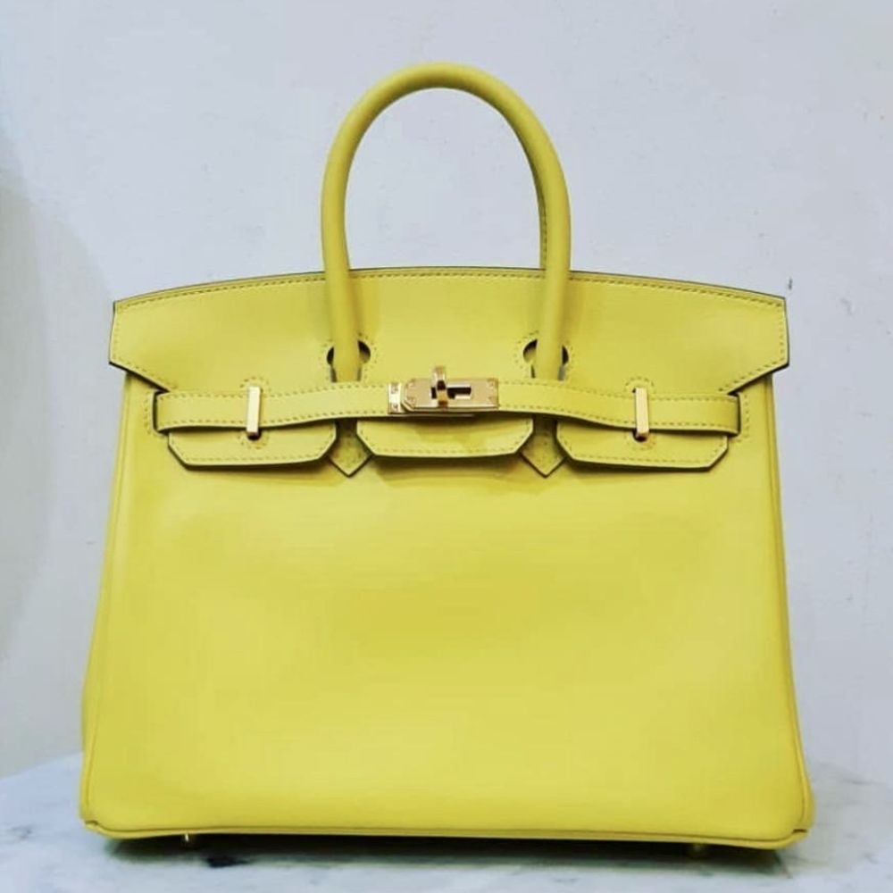Hermès Birkin 25 Lime Swift Gold Hardware GHW