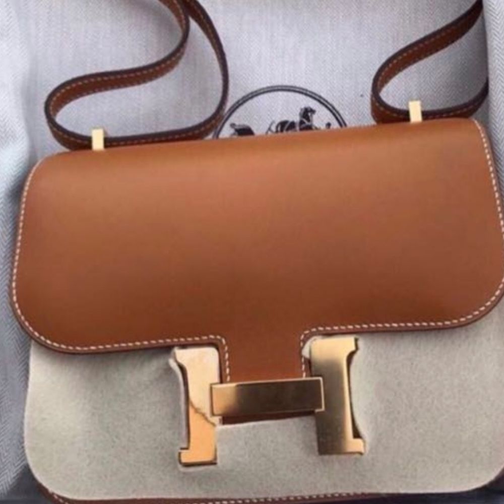 Hermès Constance 18 Naturel-Sable Veau Butler Gold Hardware GHW