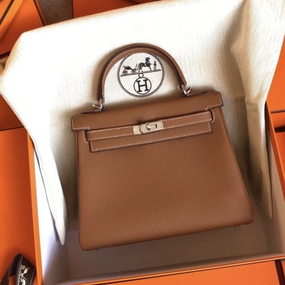 Hermès Kelly HSS 25 Gold/Trench Togo Permabrass Hardware PER — The French  Hunter