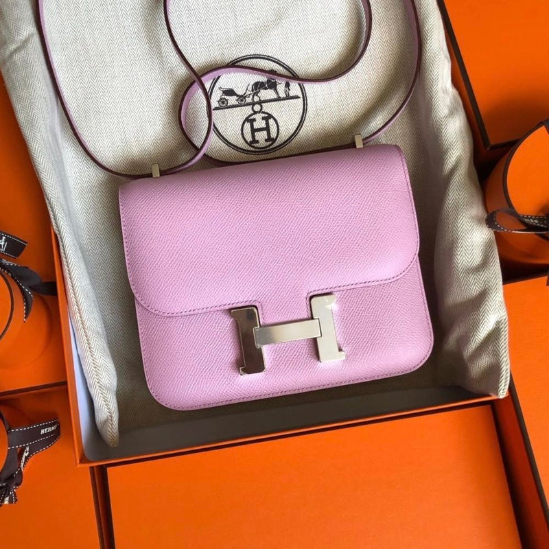 Hermès Constance 18 Mauve Sylvestre Epsom Palladium Hardware PHW