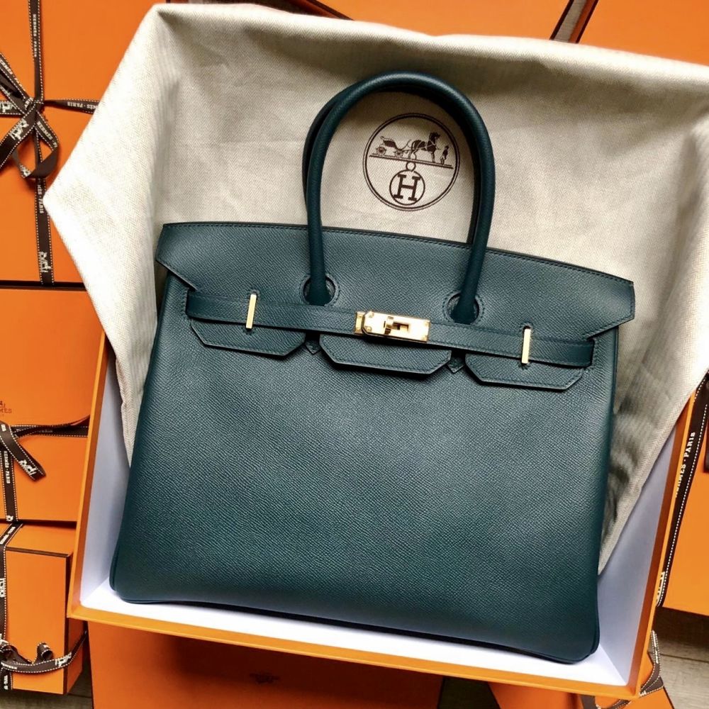 Hermès Birkin 35 Vert Cyprès Epsom Gold Hardware GHW