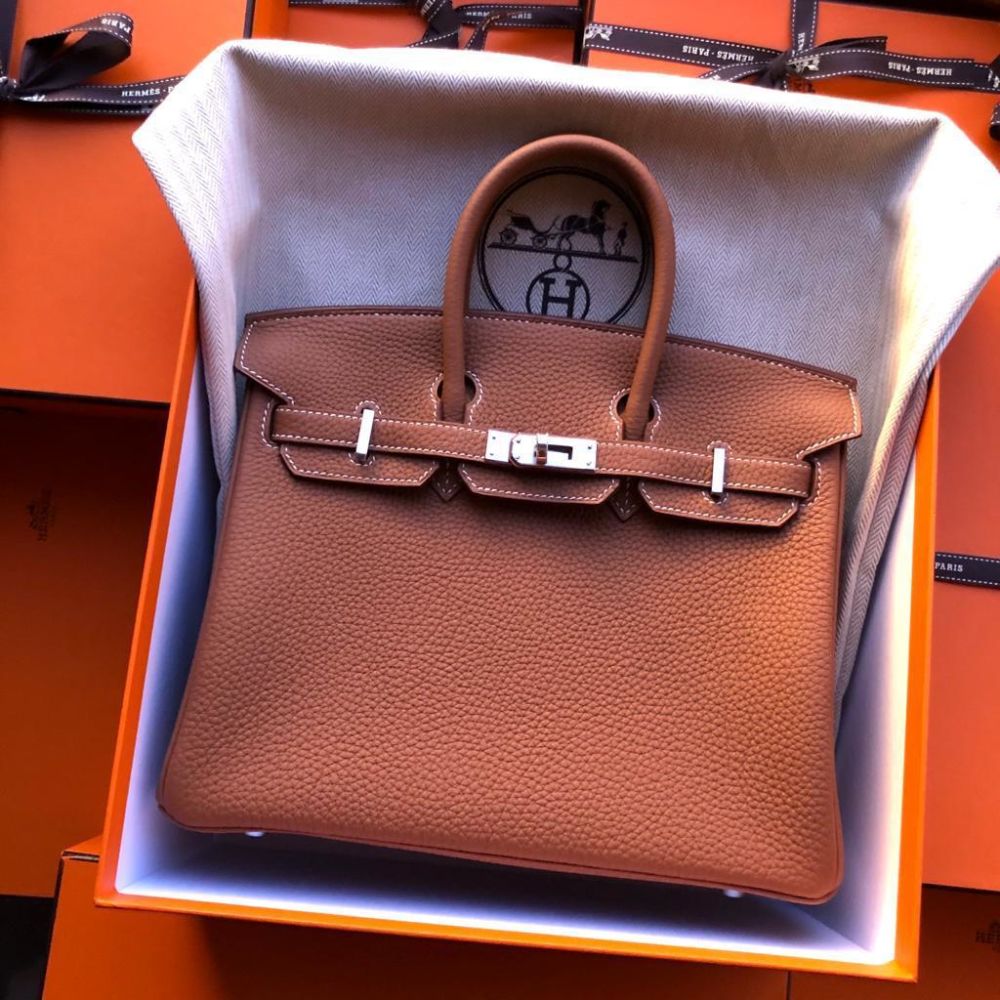 Hermès Birkin 25 Gold Togo Palladium Hardware PHW
