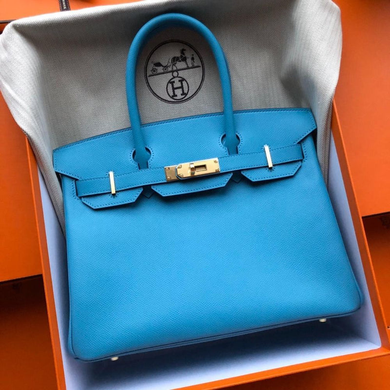 Hermès Birkin 30 Bleu du Nord Epsom Gold Hardware GHW