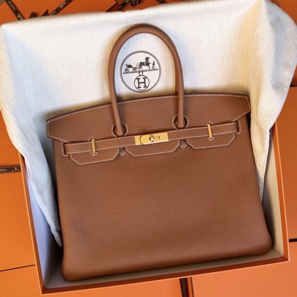 Hermès Birkin 35 Gold Togo Gold Hardware GHW