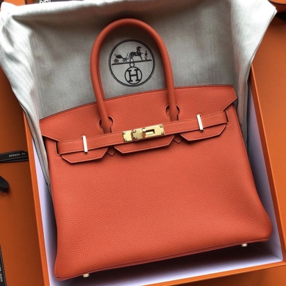 Birkin feu orange Clearance